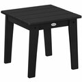 Polywood Lakeside 18 1/4'' Black End Table 633CTL19BL